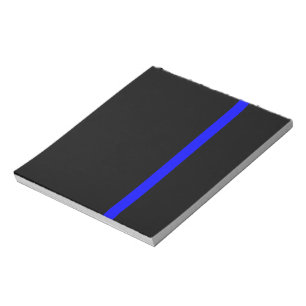 The Symbolic Thin Blue Line Vertical Notepad