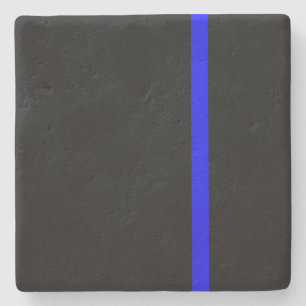 The Symbolic Thin Blue Line Vertical Stone Coaster