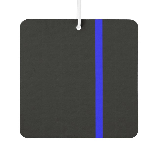 The Symbolic Thin Blue Line Vertical Style Air Freshener (Front)
