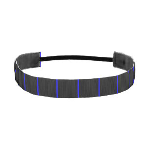 The Symbolic Thin Blue Line Vertical Style Athletic Headband