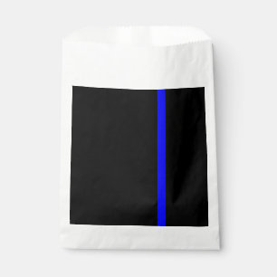 The Symbolic Thin Blue Line Vertical Style Favor Bag