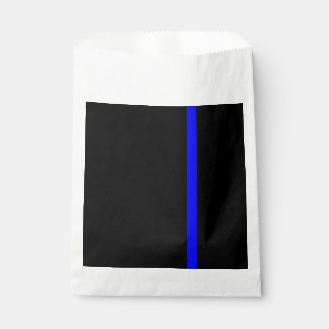The Symbolic Thin Blue Line Vertical Style Favor Bag (Front)