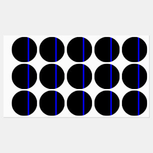 The Symbolic Thin Blue Line Vertical Style Labels