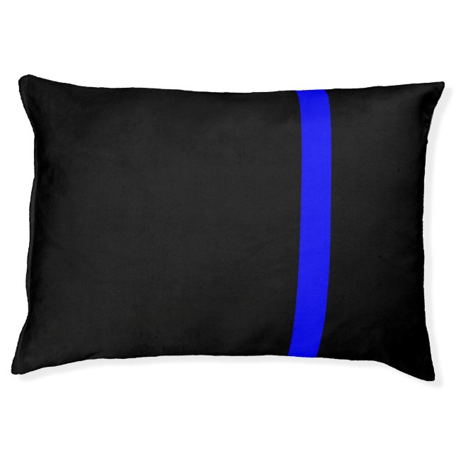 The Symbolic Thin Blue Line Vertical Style Pet Bed (Front)
