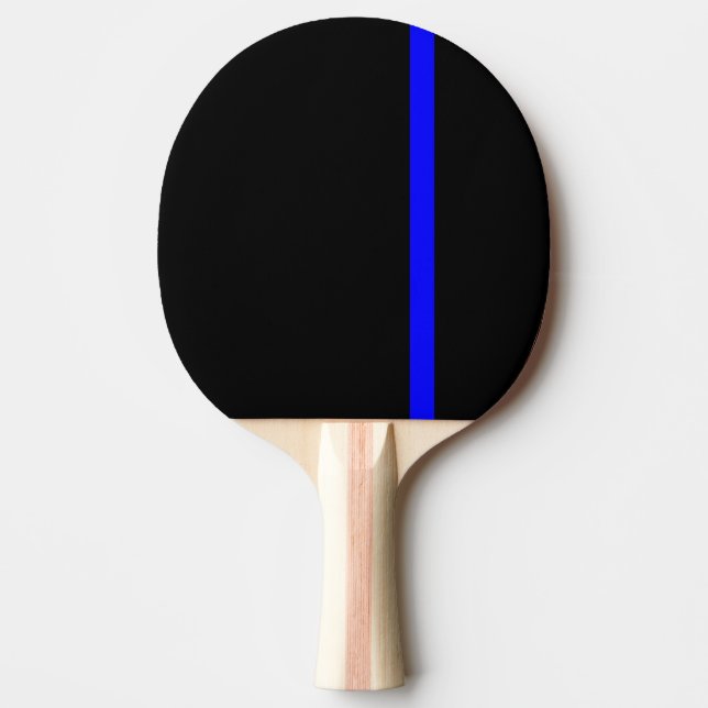 The Symbolic Thin Blue Line Vertical Style Ping-Pong Paddle (Front)
