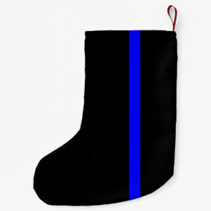The Symbolic Thin Blue Line Vertical Style Small Christmas Stocking