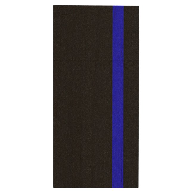 The Symbolic Thin Blue Line Vertical Style Wood Flash Drive (Back (Vertical))