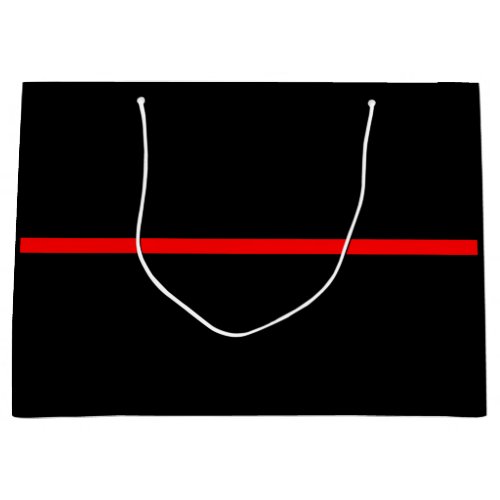 The Symbolic Thin Red Line Concept Large Gift Bag