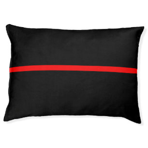 The Symbolic Thin Red Line Concept on a Pet Bed