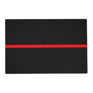 The Symbolic Thin Red Line Concept Placemat
