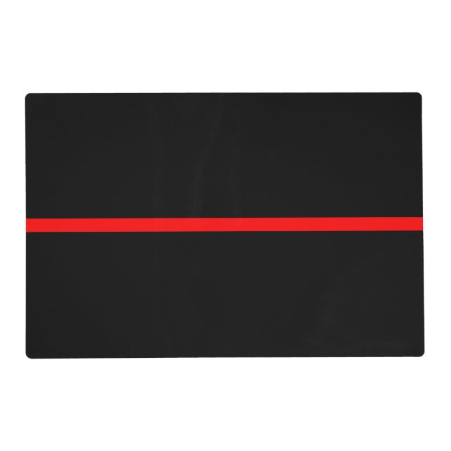 The Symbolic Thin Red Line Concept Placemat (Front)
