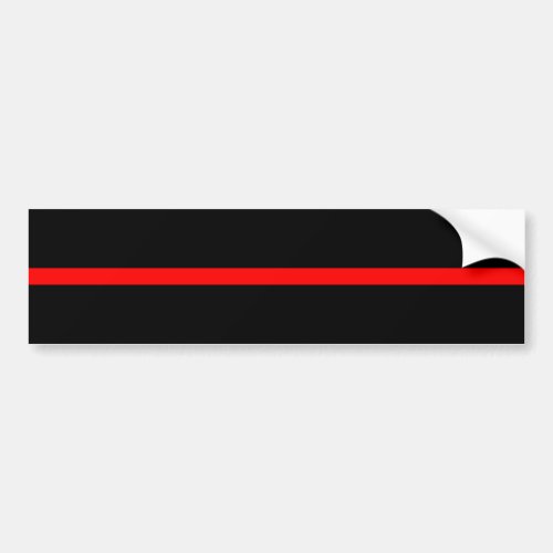 The Symbolic Thin Red Line Decor Bumper Sticker