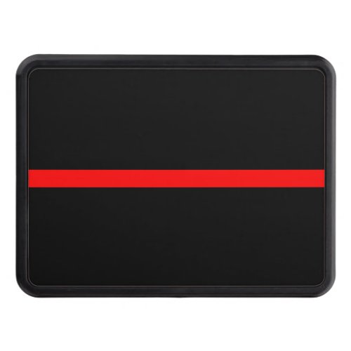 The Symbolic Thin Red Line Graphic Tow Hitch Cover