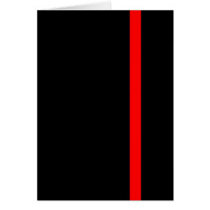 The Symbolic Thin Red Line on Black Cards