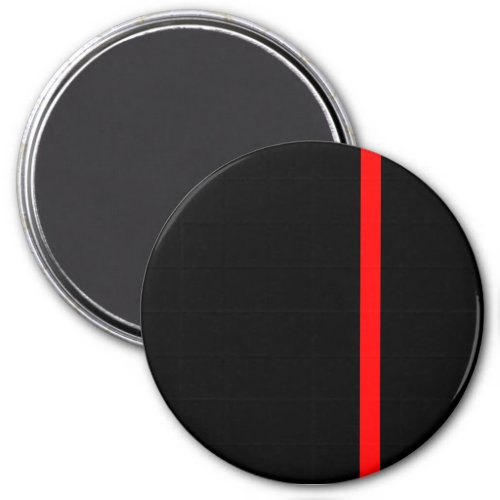 The Symbolic Thin Red Line on Black Magnet