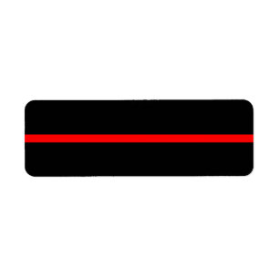 The Symbolic Thin Red Line on Solid Black Label