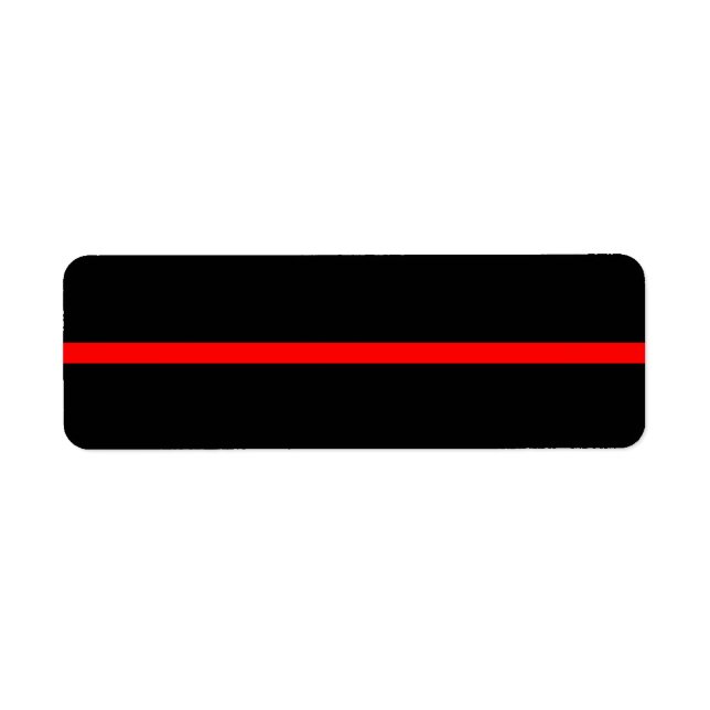 The Symbolic Thin Red Line on Solid Black Label (Front)