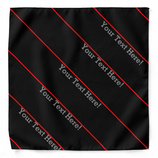The Symbolic Thin Red Line Personalize This Bandana (Front)