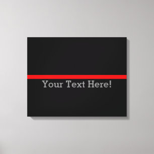The Symbolic Thin Red Line Personalize This Canvas Print
