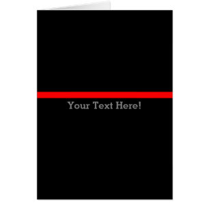 The Symbolic Thin Red Line Personalize This Cards