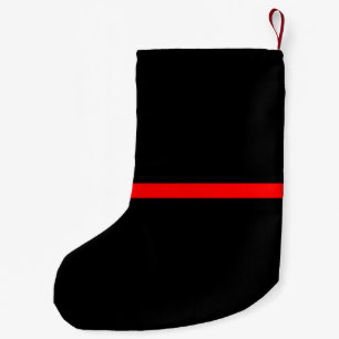 The Symbolic Thin Red Line Statement on a Small Christmas Stocking