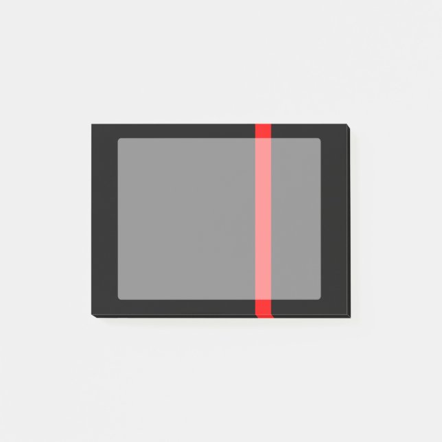 The Symbolic Thin Red Line Vertical Post-it Notes (Front)