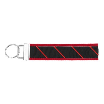 The Symbolic Thin Red Line Vertical Wrist Keychain by AmericanStyle at Zazzle