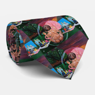 The Symphony of Souls Painting by Alfred Fox Neck Tie