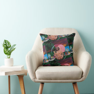 The Symphony of Souls Painting by Alfred Fox Throw Pillow