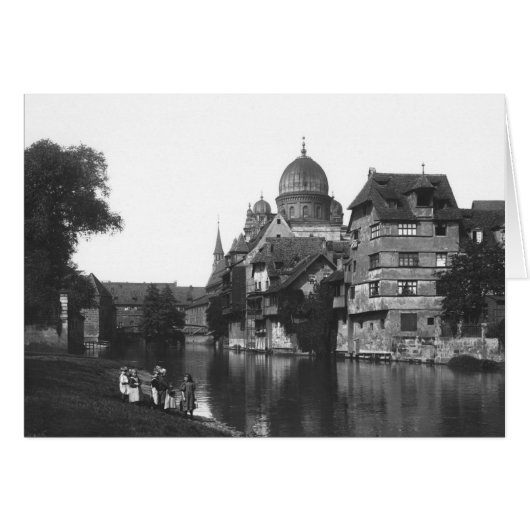 The synagogue at Nuremberg, c.1910 Cards (Front Horizontal)