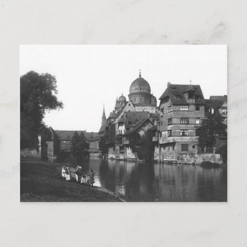 The synagogue at Nuremberg c1910 Postcard