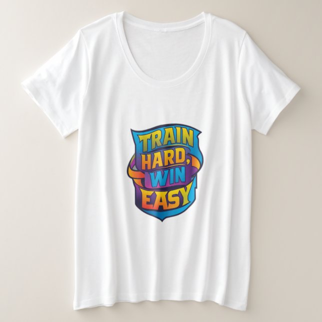 The t-shirt design features a motivational and ins (Design Front)