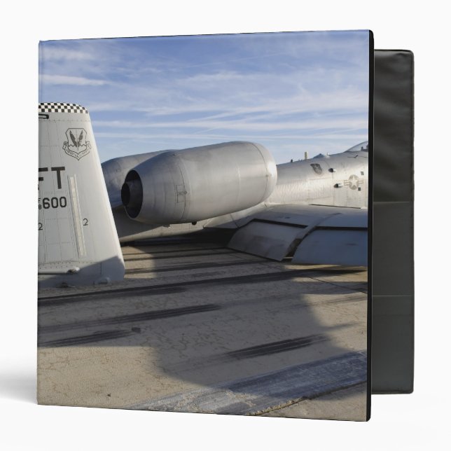 The tail section of an A-10 Thunderbolt II 3 Ring Binder (Front/Inside)