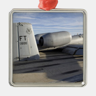 The tail section of an A-10 Thunderbolt II Metal Ornament