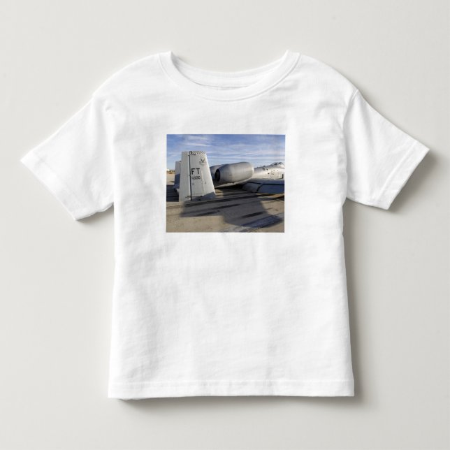 The tail section of an A-10 Thunderbolt II Toddler T-shirt (Front)