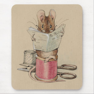 The Tailor Mouse (by Beatrix Potter) Mouse Pad