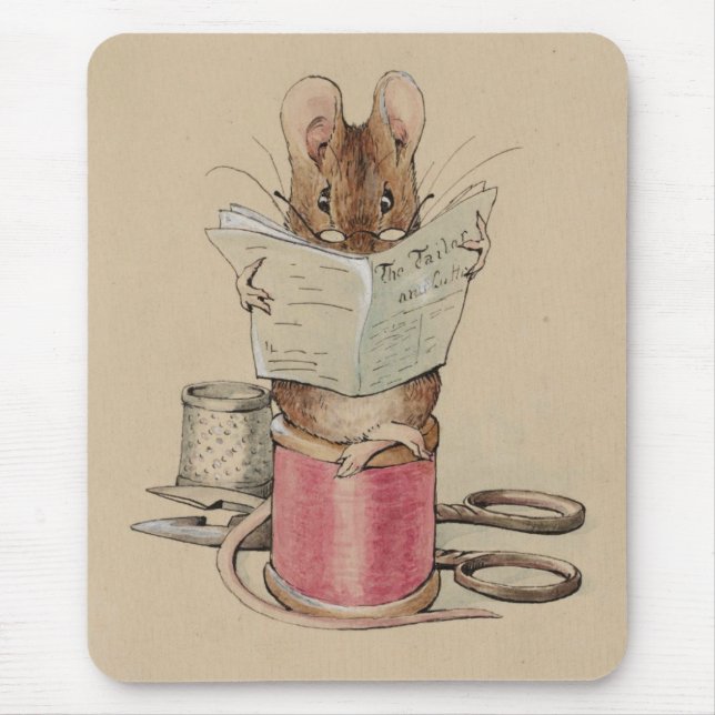 The Tailor Mouse (by Beatrix Potter) Mouse Pad (Front)