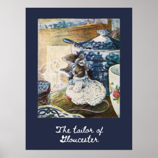 The Tailor of Gloucester - Vintage Beatrix Potter Poster