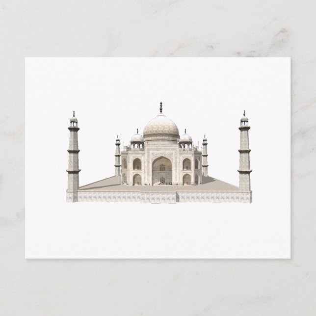 The Taj Mahal: 3D Model: Postcard (Front)