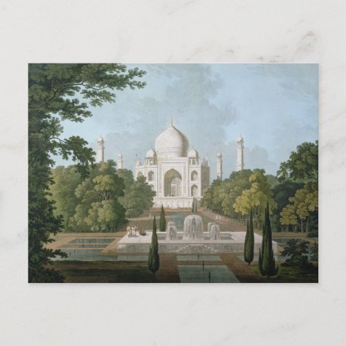 The Taj Mahal Agra from the Garden Postcard