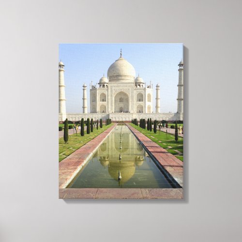 The Taj Mahal Agra Uttar Pradesh India Canvas Print