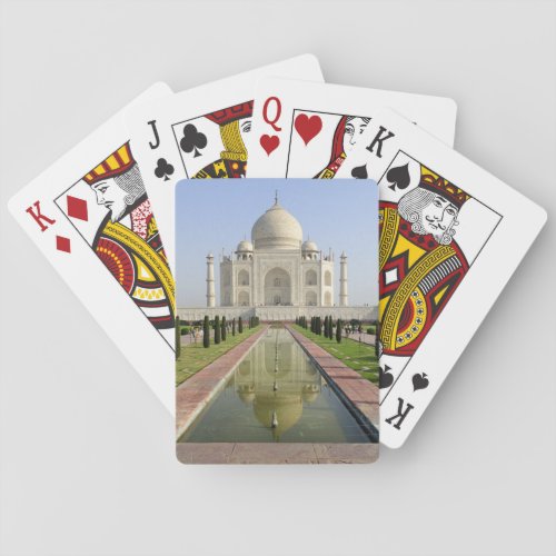 The Taj Mahal Agra Uttar Pradesh India Playing Cards