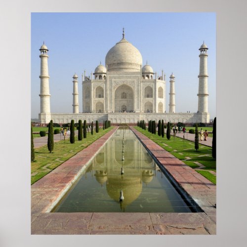 The Taj Mahal Agra Uttar Pradesh India Poster
