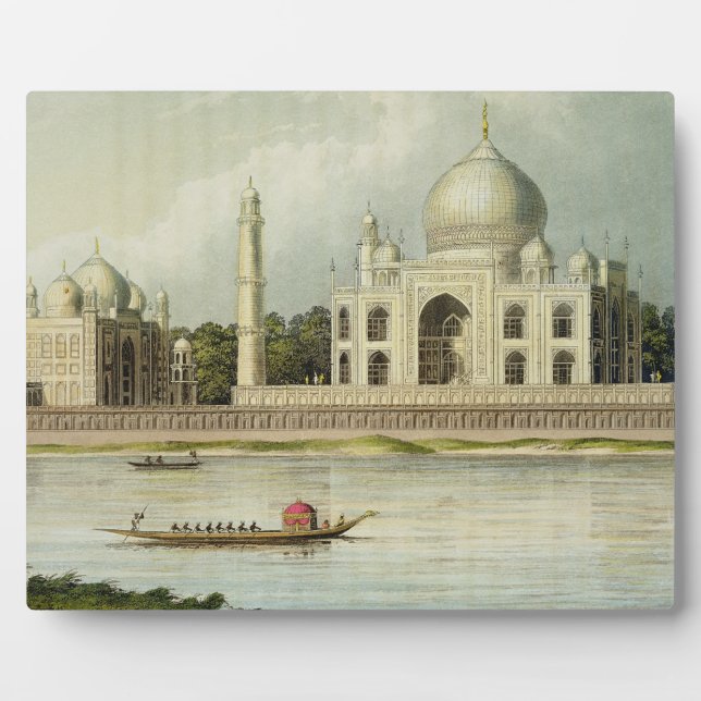 The Taj Mahal, Tomb of the Emperor Shah Jehan and Plaque (Front)