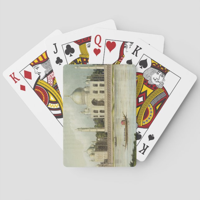 The Taj Mahal, Tomb of the Emperor Shah Jehan and Poker Cards (Back)