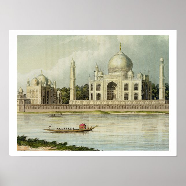 The Taj Mahal, Tomb of the Emperor Shah Jehan and Poster (Front)