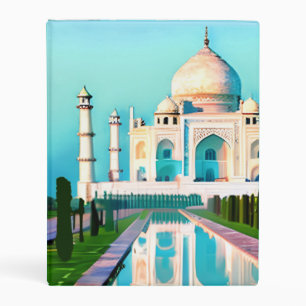 The Taj Mahal Under a Dawn Sky Mini Binder
