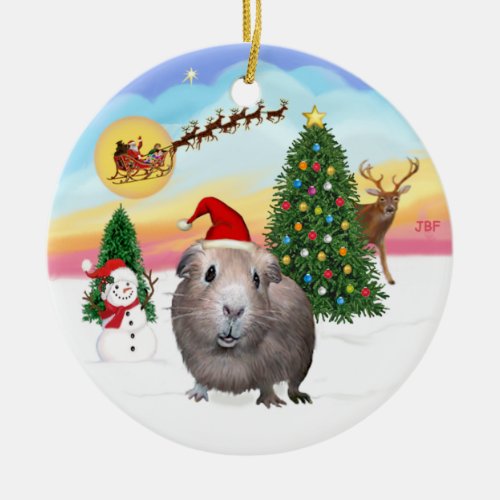 The Take Off _ Guinea Pig 2 Ceramic Ornament