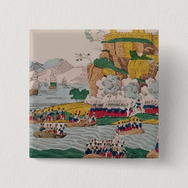 The Taking of Algiers by the French Button (Front)