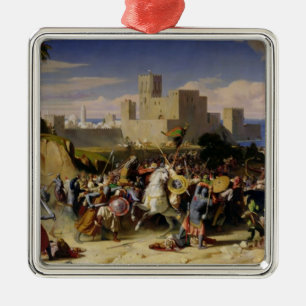 The Taking of Beirut by the Crusaders Metal Ornament